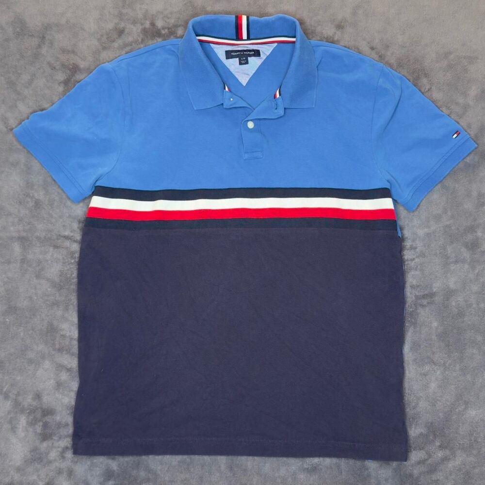 Tommy-hilfiger Men's Blue and Navy Polo-shirts